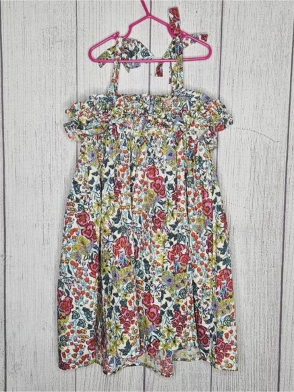 Chasing Fireflies Girls Wildflower Cotton Floral Dress, size 8